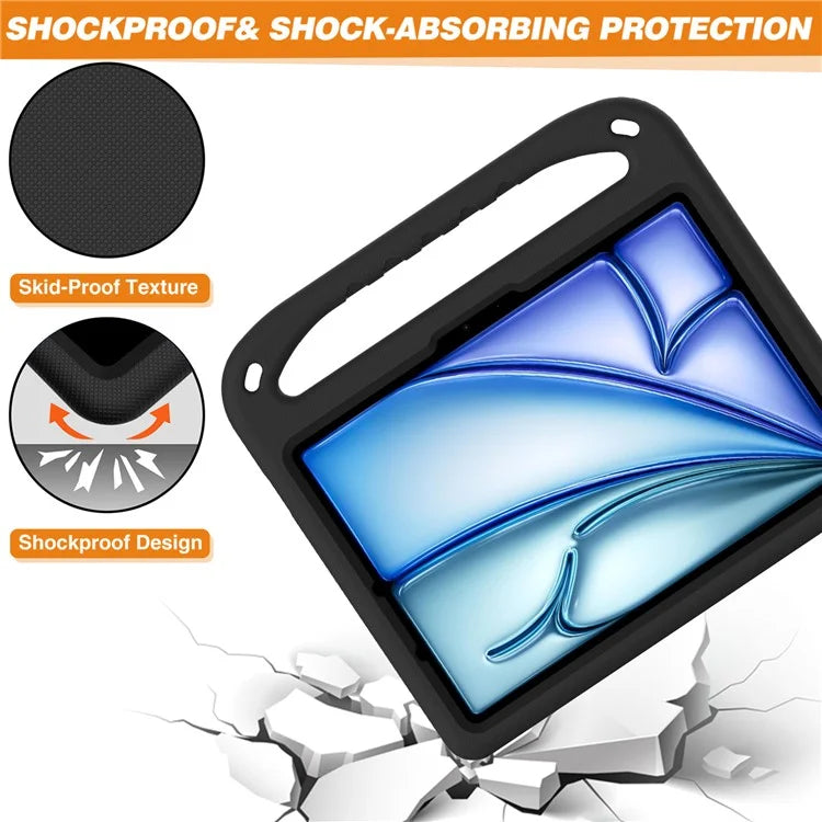 For iPad Pro 11 (2024) / Air 11 (2024) Case Hand Grip Kickstand Tablet EVA Cover