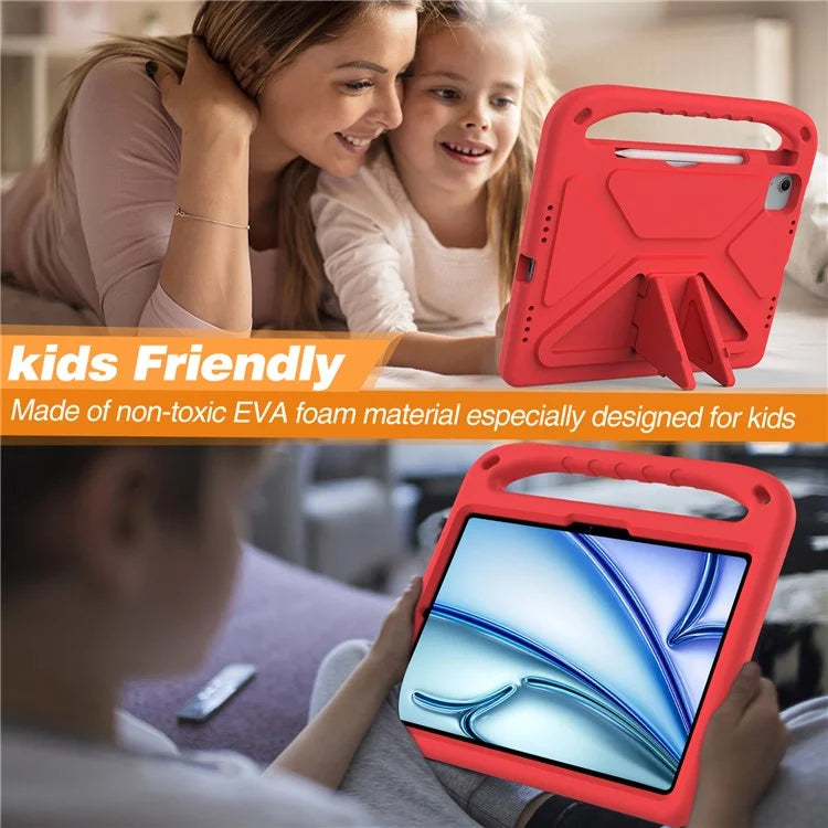 For iPad Pro 11 (2024) / Air 11 (2024) Case Hand Grip Kickstand Tablet EVA Cover