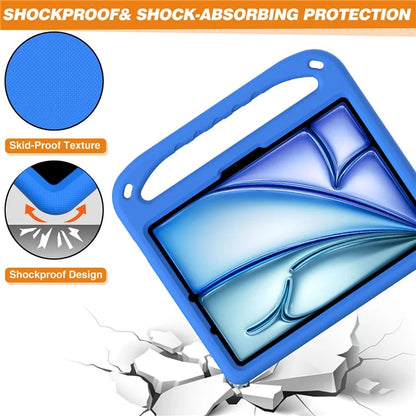 For iPad Pro 11 (2024) / Air 11 (2024) Case Hand Grip Kickstand Tablet EVA Cover