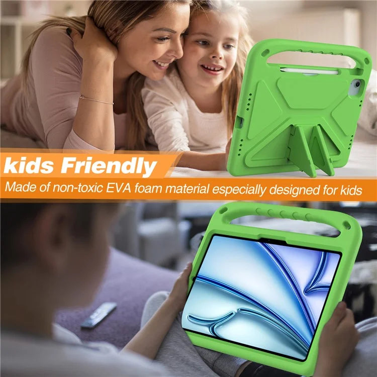 For iPad Pro 11 (2024) / Air 11 (2024) Case Hand Grip Kickstand Tablet EVA Cover