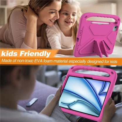 For iPad Pro 11 (2024) / Air 11 (2024) Case Hand Grip Kickstand Tablet EVA Cover