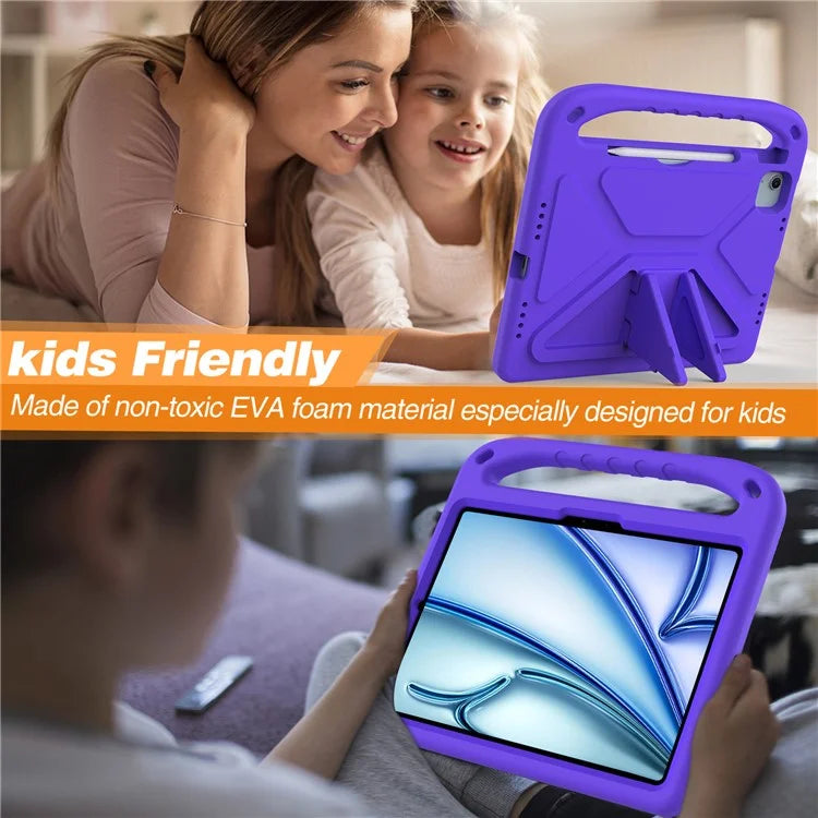 For iPad Pro 11 (2024) / Air 11 (2024) Case Hand Grip Kickstand Tablet EVA Cover