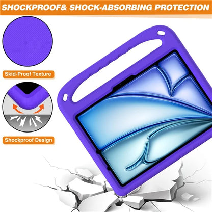 For iPad Pro 11 (2024) / Air 11 (2024) Case Hand Grip Kickstand Tablet EVA Cover