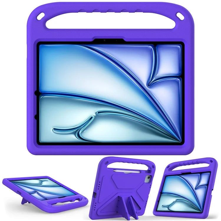 For iPad Pro 11 (2024) / Air 11 (2024) Case Hand Grip Kickstand Tablet EVA Cover