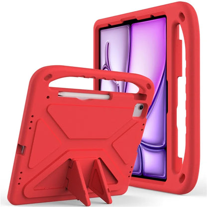 For iPad Pro 13 (2024) / Air 13 (2024) EVA Case Shockproof Handle Kickstand Tablet Cover
