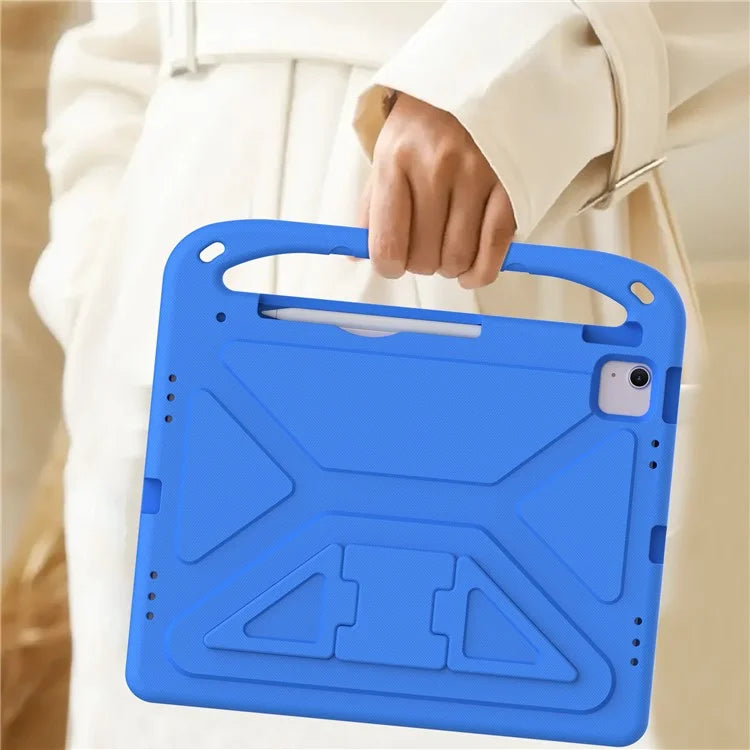 For iPad Pro 13 (2024) / Air 13 (2024) EVA Case Shockproof Handle Kickstand Tablet Cover