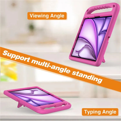 For iPad Pro 13 (2024) / Air 13 (2024) EVA Case Shockproof Handle Kickstand Tablet Cover