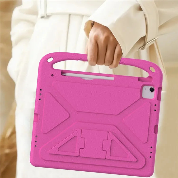For iPad Pro 13 (2024) / Air 13 (2024) EVA Case Shockproof Handle Kickstand Tablet Cover