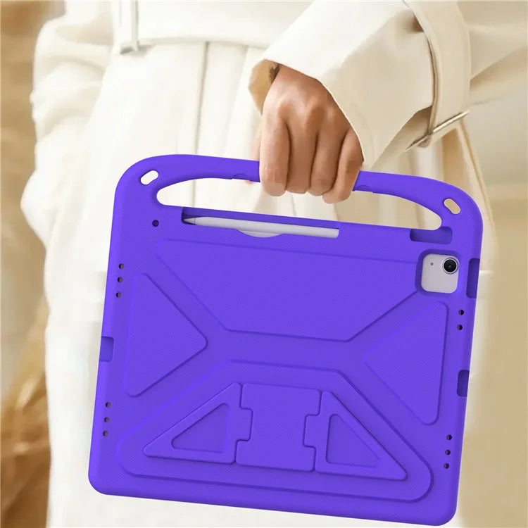 For iPad Pro 13 (2024) / Air 13 (2024) EVA Case Shockproof Handle Kickstand Tablet Cover