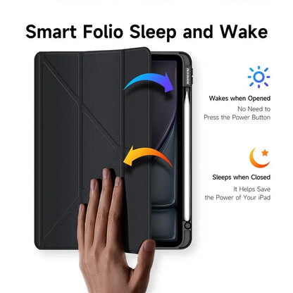 DUX DUCIS Magi Series for iPad Air (2020) / (2022) / Air 11 (2024) Case Auto Wake / Sleep PU Leather+PC+TPU Tablet Cover