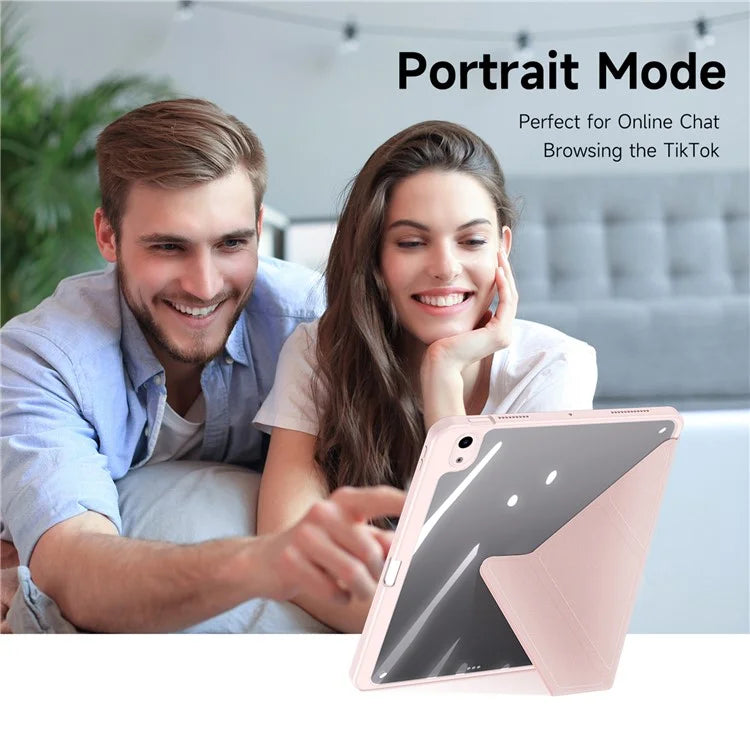 DUX DUCIS Magi Series for iPad Air (2020) / (2022) / Air 11 (2024) Case Auto Wake / Sleep PU Leather+PC+TPU Tablet Cover