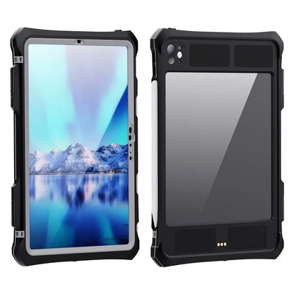 SHELLBOX For iPad Pro 11 (2024) Waterproof Case IP68 Underwater Protective Shockproof Tablet Cover