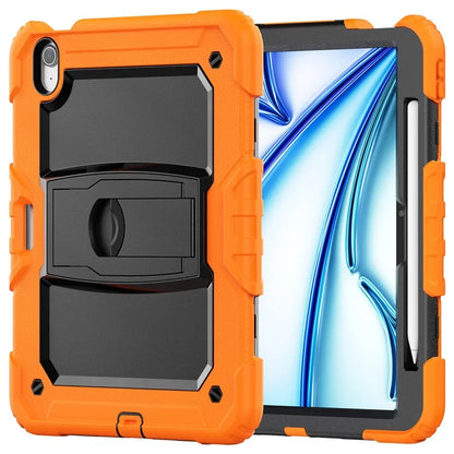 For iPad Air 11 (2024) Case PC+Silicone Tablet Cover with Shoulder Strap