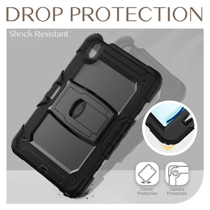 For iPad Air 11 (2024) Case PC+Silicone Tablet Cover with Shoulder Strap