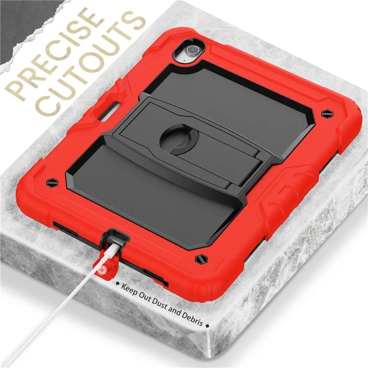 For iPad Air 11 (2024) Case PC+Silicone Tablet Cover with Shoulder Strap