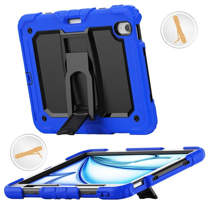 For iPad Air 11 (2024) Case PC+Silicone Tablet Cover with Shoulder Strap