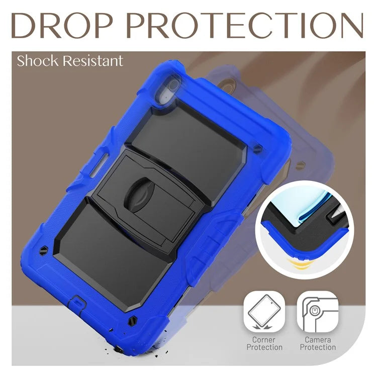 For iPad Air 11 (2024) Case PC+Silicone Tablet Cover with Shoulder Strap