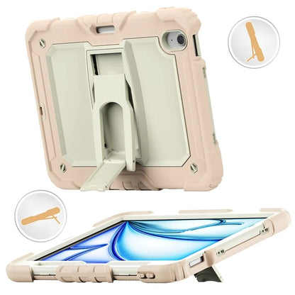 For iPad Air 11 (2024) Case PC+Silicone Tablet Cover with Shoulder Strap