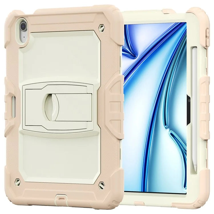 For iPad Air 11 (2024) Case PC+Silicone Tablet Cover with Shoulder Strap