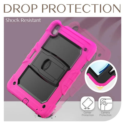 For iPad Air 11 (2024) Case PC+Silicone Tablet Cover with Shoulder Strap