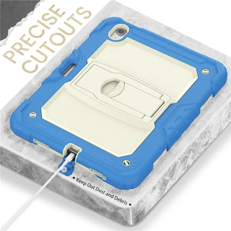 For iPad Air 11 (2024) Case PC+Silicone Tablet Cover with Shoulder Strap