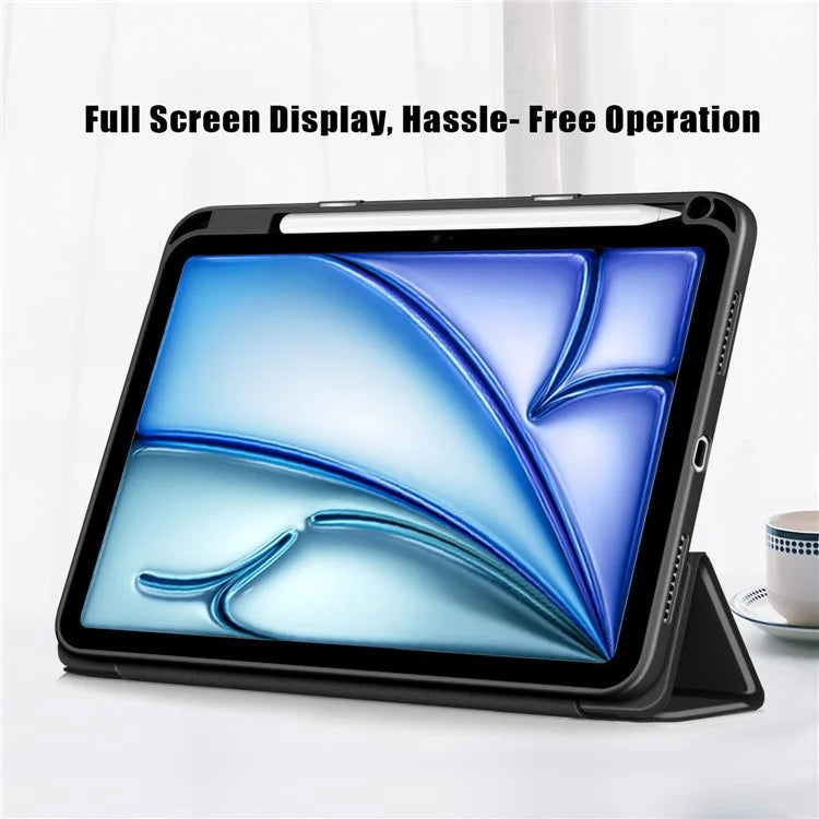 Leather Case For iPad Air 11 (2024) / Air (2022) / (2020) / iPad 10.9 (2022) / iPad Pro 11 (2022) / (2021) / (2020) / (2018) Tri-Fold Stand Cover