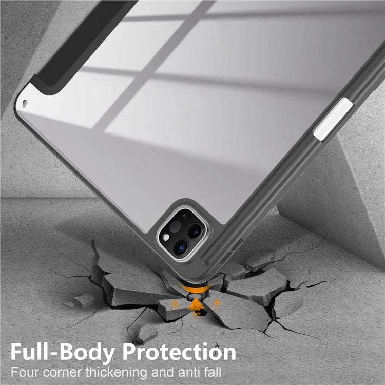 Leather Case For iPad Air 11 (2024) / Air (2022) / (2020) / iPad 10.9 (2022) / iPad Pro 11 (2022) / (2021) / (2020) / (2018) Tri-Fold Stand Cover