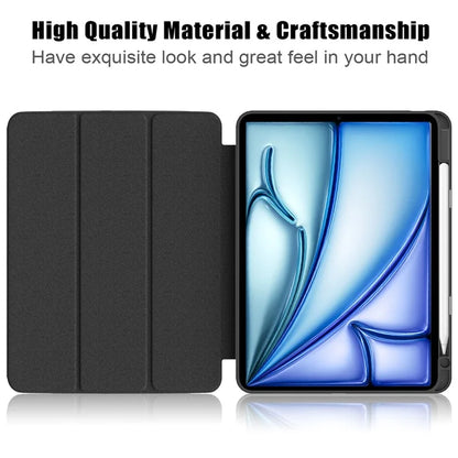 Leather Case For iPad Air 11 (2024) / Air (2022) / (2020) / iPad 10.9 (2022) / iPad Pro 11 (2022) / (2021) / (2020) / (2018) Tri-Fold Stand Cover
