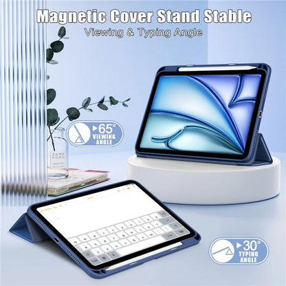 Leather Case For iPad Air 11 (2024) / Air (2022) / (2020) / iPad 10.9 (2022) / iPad Pro 11 (2022) / (2021) / (2020) / (2018) Tri-Fold Stand Cover