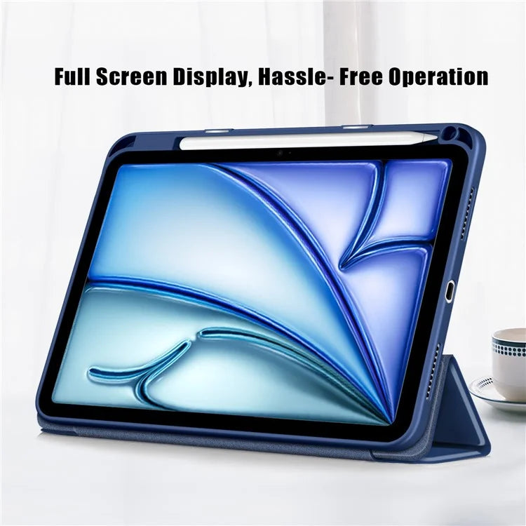 Leather Case For iPad Air 11 (2024) / Air (2022) / (2020) / iPad 10.9 (2022) / iPad Pro 11 (2022) / (2021) / (2020) / (2018) Tri-Fold Stand Cover