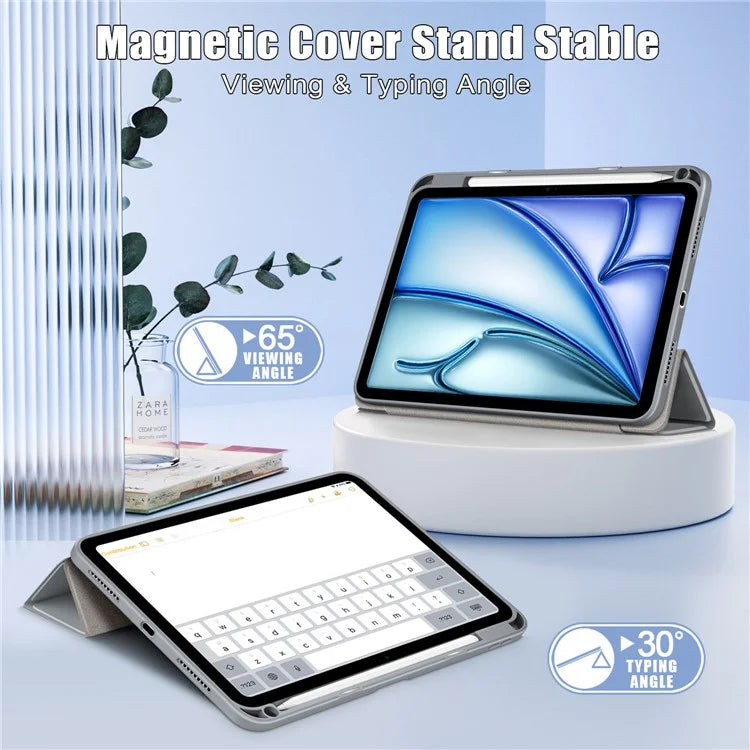 Leather Case For iPad Air 11 (2024) / Air (2022) / (2020) / iPad 10.9 (2022) / iPad Pro 11 (2022) / (2021) / (2020) / (2018) Tri-Fold Stand Cover