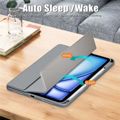 Leather Case For iPad Air 11 (2024) / Air (2022) / (2020) / iPad 10.9 (2022) / iPad Pro 11 (2022) / (2021) / (2020) / (2018) Tri-Fold Stand Cover