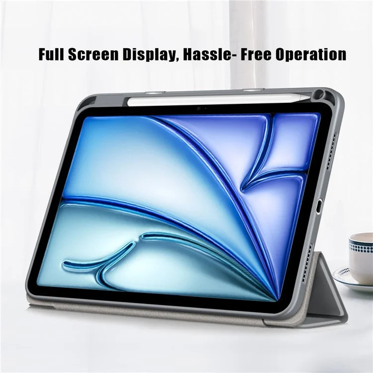 Leather Case For iPad Air 11 (2024) / Air (2022) / (2020) / iPad 10.9 (2022) / iPad Pro 11 (2022) / (2021) / (2020) / (2018) Tri-Fold Stand Cover