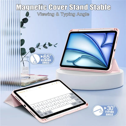 Leather Case For iPad Air 11 (2024) / Air (2022) / (2020) / iPad 10.9 (2022) / iPad Pro 11 (2022) / (2021) / (2020) / (2018) Tri-Fold Stand Cover