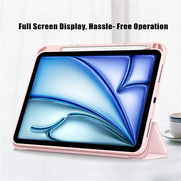 Leather Case For iPad Air 11 (2024) / Air (2022) / (2020) / iPad 10.9 (2022) / iPad Pro 11 (2022) / (2021) / (2020) / (2018) Tri-Fold Stand Cover