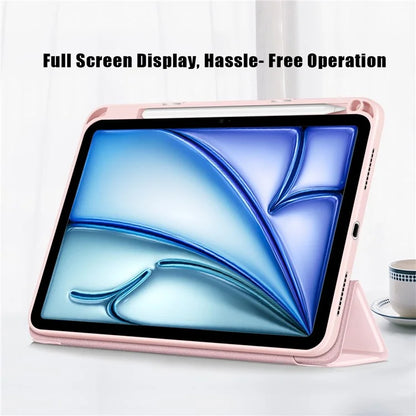 Leather Case For iPad Air 11 (2024) / Air (2022) / (2020) / iPad 10.9 (2022) / iPad Pro 11 (2022) / (2021) / (2020) / (2018) Tri-Fold Stand Cover