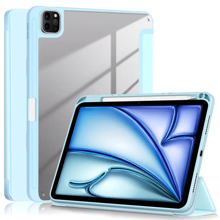 Leather Case For iPad Air 11 (2024) / Air (2022) / (2020) / iPad 10.9 (2022) / iPad Pro 11 (2022) / (2021) / (2020) / (2018) Tri-Fold Stand Cover