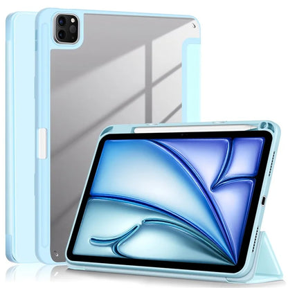 Leather Case For iPad Air 11 (2024) / Air (2022) / (2020) / iPad 10.9 (2022) / iPad Pro 11 (2022) / (2021) / (2020) / (2018) Tri-Fold Stand Cover