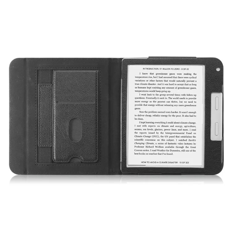For Kobo Libra 2 / Libra Colour Case PU Leather E-Reader Protective Cover Auto Sleep / Wake