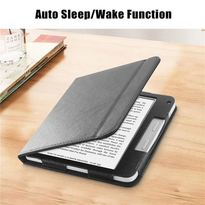 For Kobo Libra 2 / Libra Colour Case PU Leather E-Reader Protective Cover Auto Sleep / Wake