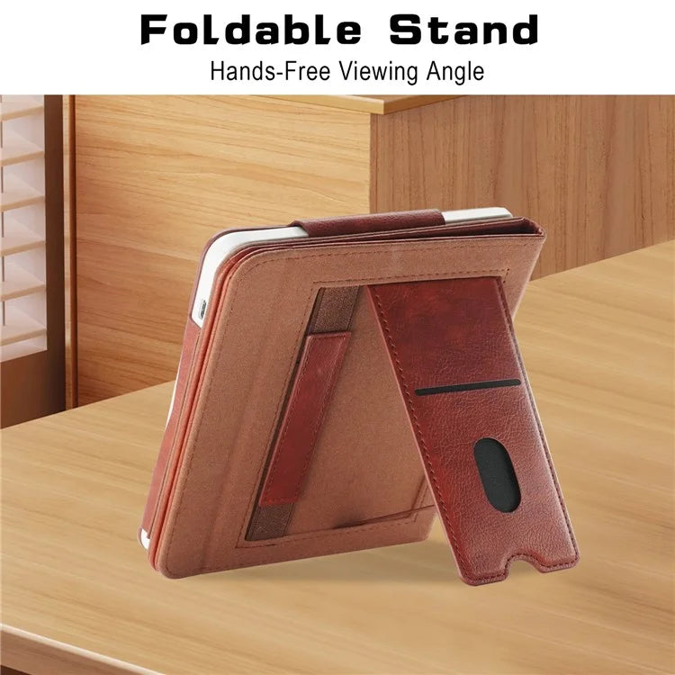For Kobo Libra 2 / Libra Colour Case PU Leather E-Reader Protective Cover Auto Sleep / Wake