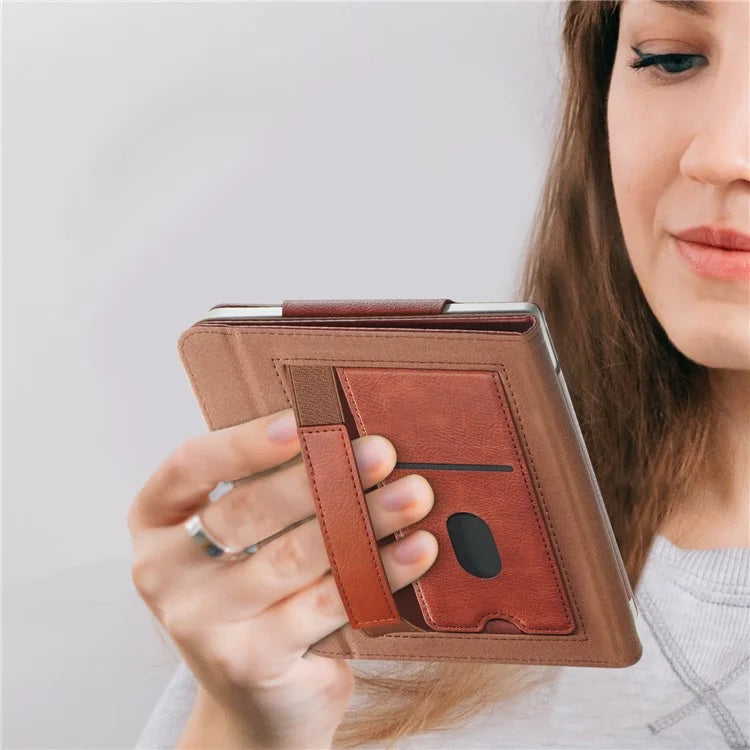 For Kobo Libra 2 / Libra Colour Case PU Leather E-Reader Protective Cover Auto Sleep / Wake