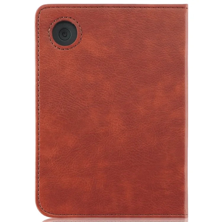 For Kobo Clara Colour / Clara 2E Case Card Slots Stand Hand Strap PU Leather E-Reader Cover