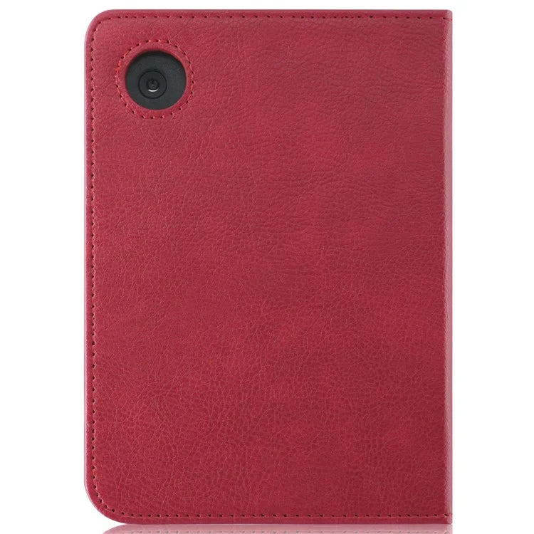 For Kobo Clara Colour / Clara 2E Case Card Slots Stand Hand Strap PU Leather E-Reader Cover