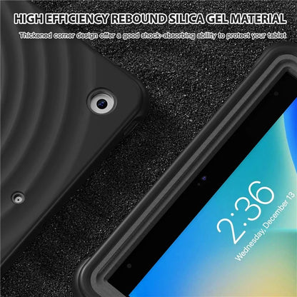 For iPad 10.2 (2021) / (2020) / (2019) Case Rotatable Hand Grip Kickstand PC+Silicone+TPU Tablet Cover