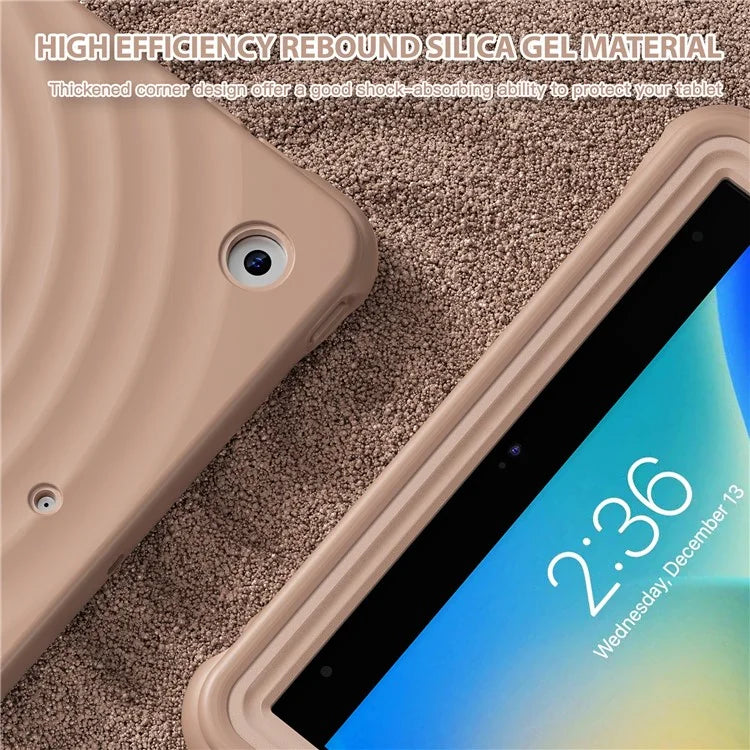 For iPad 10.2 (2021) / (2020) / (2019) Case Rotatable Hand Grip Kickstand PC+Silicone+TPU Tablet Cover
