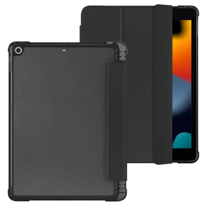 For iPad 10.2 (2021) / (2019) / (2020) Case Tri-Fold Stand Leather Tablet Cover with Pencil Holder