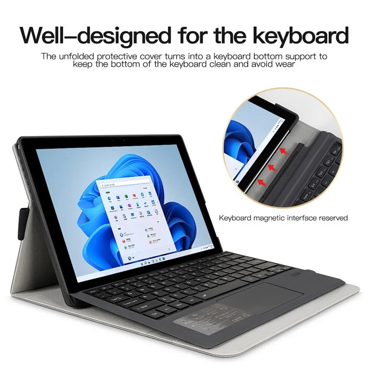 For Microsoft Surface Pro 10 / 9 Case Stand Leather Protective Sleeve with Pen Holder
