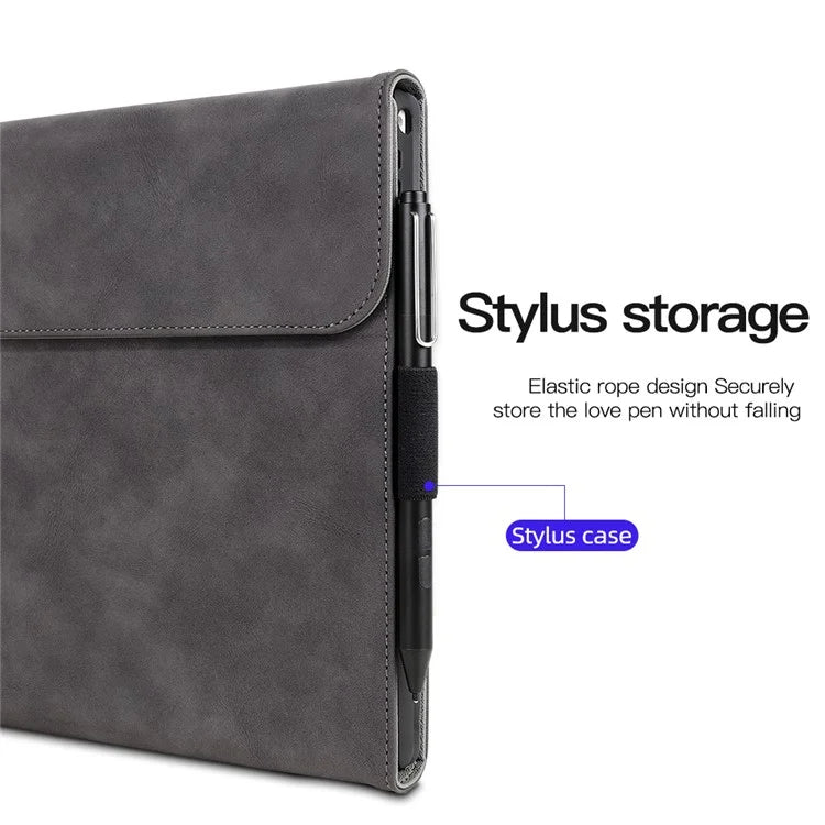 For Microsoft Surface Pro 10 / 9 Case Stand Leather Protective Sleeve with Pen Holder
