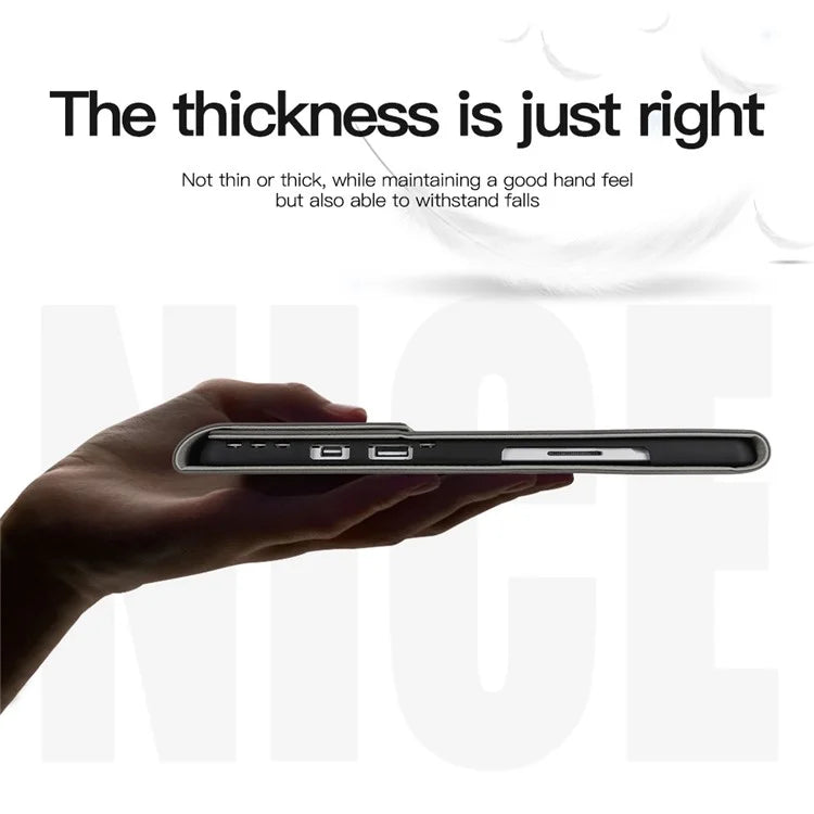 For Microsoft Surface Pro 10 / 9 Case Stand Leather Protective Sleeve with Pen Holder